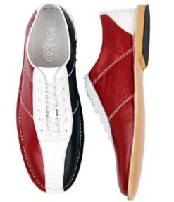 All Up Mod Bowling Shoes (W/W/N) -Trendify Shop Madcap England All Up Shoes Red3 33654.1661273784 2