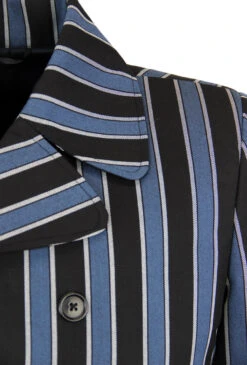 Howl MADCAP Double Breasted Retro Stripe Blazer -Trendify Shop Madcap England Howl Blazer Black Blue3 60162.1661338549