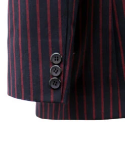 Howl MADCAP Double Breasted Retro Stripe Blazer -Trendify Shop Madcap England Howl Blazer Navy Red4 68369.1661273242