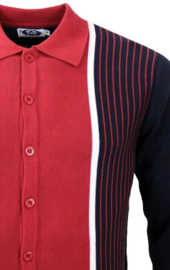 Pinstripe Marriott Polo Cardigan N -Trendify Shop Madcap England Pinstripe Marriott Navy2 57327.1661338385