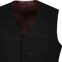 Manero Retro 70s Cord Waistcoat (R) -Trendify Shop madcap cord waistcoat black detail1 83767.1661260468