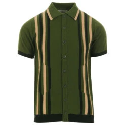Shockwave Mod Stripe Knit Polo (DC) 30 Shockwave Mod Stripe Knit Polo (DC) -Trendify Shop madcap england aftershock polo cardigan green 3 62698.1661264895