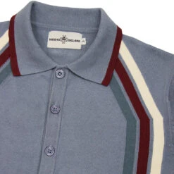 Blast Mod Stripe Polo Cardigan (FL) -Trendify Shop madcap england blast stripe polo cardigan flintstone 1 68883.1661265807