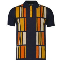 Comet Retro 60s Mod Polo Shirt (GO) -Trendify Shop madcap england comet polo peacoat1 34396.1661261145 1