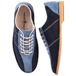 The Dude Mod Suede Bowling Shoes P -Trendify Shop madcap england dude bowling shoes navy suede 1 74590.1661263578