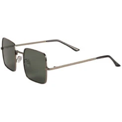 Harrison 60s Square Sunglasses - Silver Frame With Yellow Lenses -Trendify Shop madcap england harrison square frame sunglasses green 3 60182.1661264823