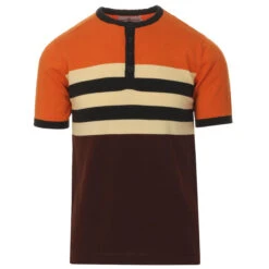 Hoople Stripe Knit Grandad Top