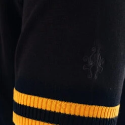 Moon 60s Mod Tipped Knitted Tee Navy -Trendify Shop madcap england moon tipped knitted t shirt black yellow 1 17514.1661262123