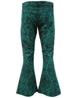 Paisley Rave Retro Cord Bellbottoms -Trendify Shop madcap england paisley rave flares teal 2 30161.1661270063 1