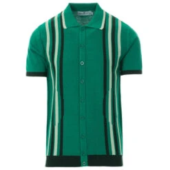 Shockwave Mod Stripe Knit Polo (DC) 23 Shockwave Mod Stripe Knit Polo (DC) -Trendify Shop madcap england shockwave knitted polo top alpine green 31 23474.1661261993