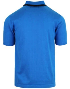 Folklore Mod Stripe Knit Polo BLUE -Trendify Shop madcap england stripe ss polo knit blue 2 66345.1661268031