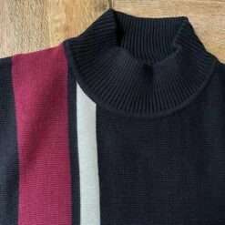 Westwood Racing Stripe Turtleneck B -Trendify Shop madcap england westwood jumper black1 57684.1661260950