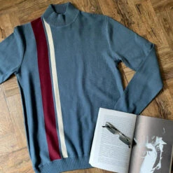 Westwood Racing Stripe Turtleneck B -Trendify Shop madcap england westwood jumper orion2 09213.1661260878