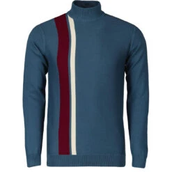 Westwood Racing Stripe Turtleneck B -Trendify Shop madcap england westwood racing jumper rollneck blue1 95348.1661260875
