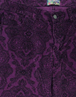Paisley Rave Retro Cord Bellbottoms -Trendify Shop madcap paisley rave flares purple 1 55858.1661270131 1