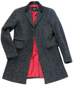 The Regent Mod Donegal Top Coat (N) -Trendify Shop madcap overcoat blue5 08086.1661273707