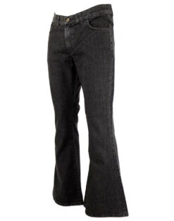 Rock Flare Retro 70s Flares (Black) -Trendify Shop madcap rock flares black stonewash2 39329.1661272641 1