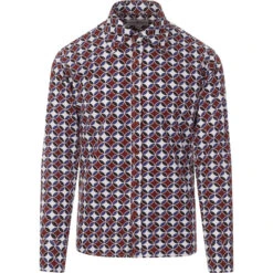 Trip 2nd Sunset 60s Circles Shirt -Trendify Shop madcapeng circles shirt burg front 37692.1661264484