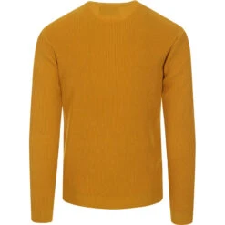 Caine Ribbed Grandad Top (Rust) -Trendify Shop madcapeng ribbed long polo yellow back 78018.1661264070