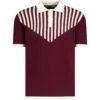 Firebird Mod Waffle Stripe Polo Z -Trendify Shop madcapengland firebird polo zinfandel front 79087.1687259718