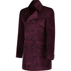 In Crowd High Collar Velvet Jacket -Trendify Shop madcapengland incrowd velvet coat purple side 37809.1687188998