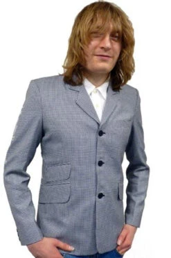 'Barrett' - Retro Mod Houndstooth Blazer By MADCAP -Trendify Shop Barratt Blazer Jacket Madcap England4 79628.1666958535