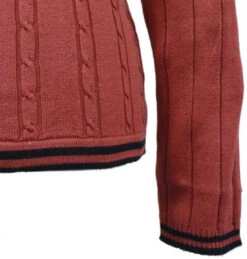BECKETT Madcap Retro Mod Mens Cable Knit Jumper M -Trendify Shop Beckett Cable Knit Red cu2 85140.1666958552