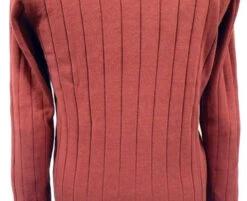 BECKETT Madcap Retro Mod Mens Cable Knit Jumper M -Trendify Shop Beckett Cable Knit Red cu 82364.1666958550