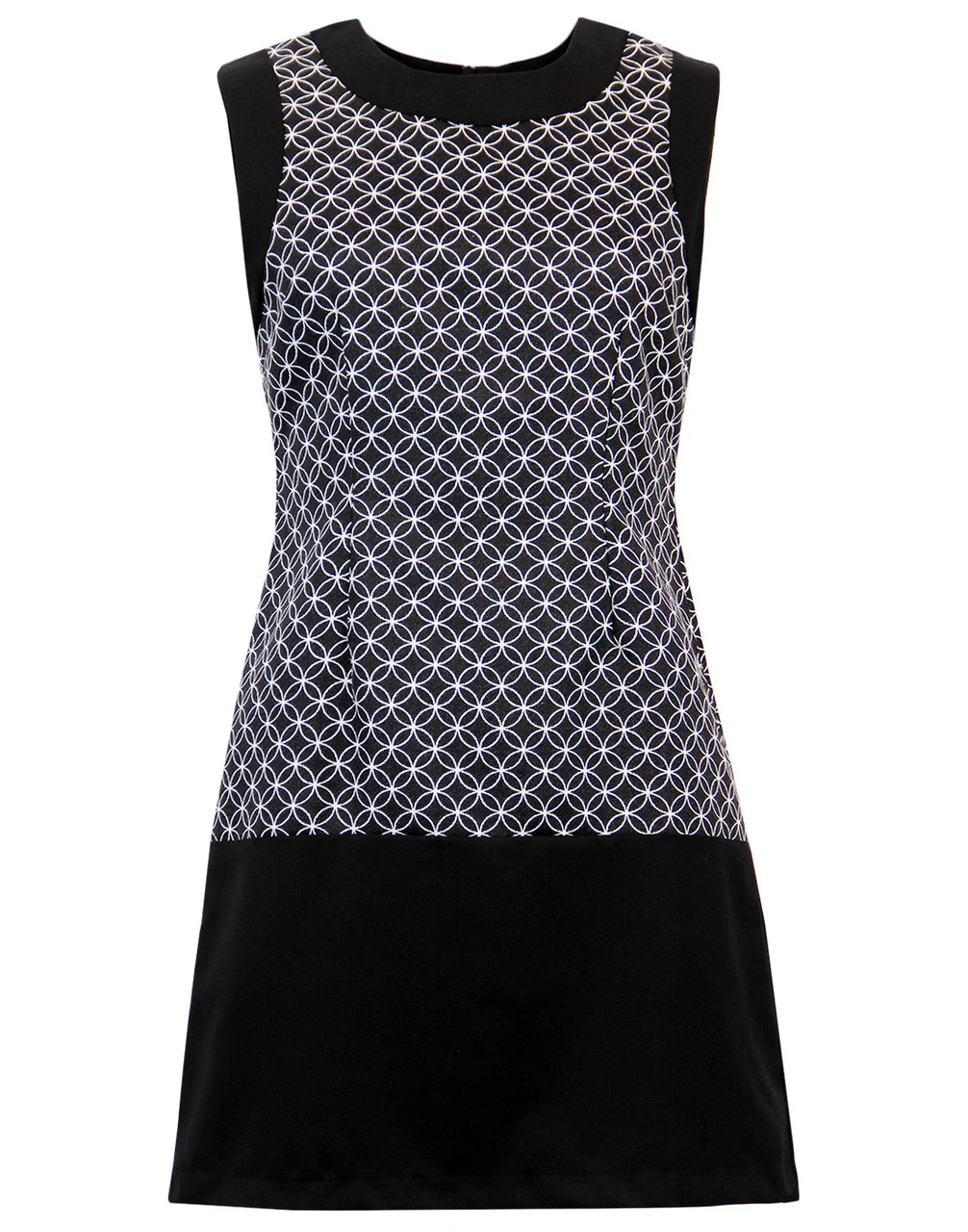 Hepburn Floral Op Art Mini Dress 3 Hepburn Floral Op Art Mini Dress