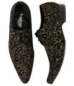 Jag Retro Sixties Mod Mens Paisley Winklepickers B -Trendify Shop Madcap England Jag Winklepickers Black3 23813.1661339020