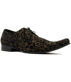 Jag Mod Paisley Winklepickers (DB) -Trendify Shop Madcap England Jag Winklepickers Black 89865.1661339018 1