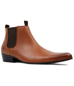 Lightfoot Mod Chelsea Boots (BrS) -Trendify Shop Madcap England Lightfoot Leather Tan 27915.1661338194 2
