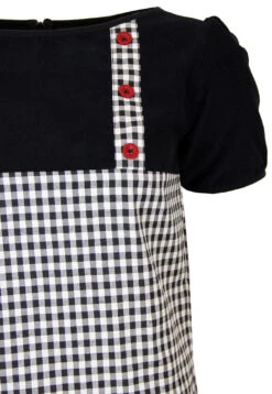 Lucy In The Sky Mod Gingham Dress B -Trendify Shop Madcap England Lucy Dress Black2 30398.1661273607