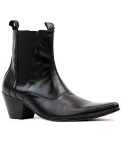 Outlaw Mod Cuban Chelsea Boots (BS) -Trendify Shop Madcap England Outlaw Leather Black1 99117.1661338531 2