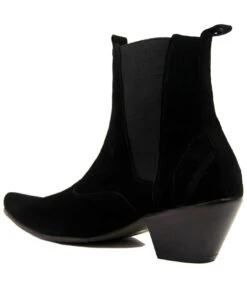 Outlaw Mod Cuban Chelsea Boots (BS) -Trendify Shop Madcap England Outlaw Suede Black2 63035.1661338504 2