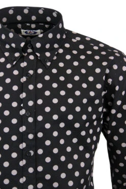 Penny Dot Lane Retro 60s Mod MADCAP Shirt (B/G) -Trendify Shop Madcap England Penny Dot Lane Black2 10624.1661339141 1