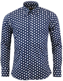 Penny Dot Lane Retro 60s Mod MADCAP Shirt (R/W) -Trendify Shop Madcap England Penny Dot Lane Navy 88636.1661272796 3