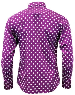 Penny Dot Lane Retro 60s Mod MADCAP Shirt (B/G) -Trendify Shop Madcap England Penny Dot Lane Purple3 43557.1661339153 1