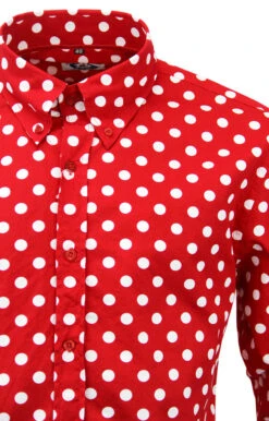 Penny Dot Lane Retro 60s Mod MADCAP Shirt (R/W) -Trendify Shop Madcap England Penny Dot Lane Red2 69053.1661339060 3