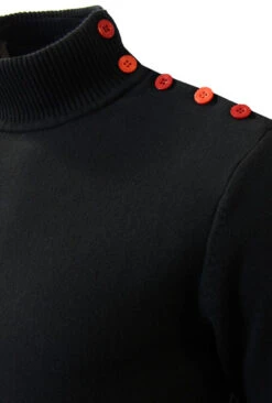 Racing Coleridge MADCAP Mens Retro Mod Turtle Neck -Trendify Shop Madcap England Racing Coleridge Black2 71141.1666958433
