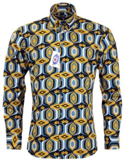 Sunrise Retro High Collar Mod Shirt -Trendify Shop Madcap England Sunrise Shirt4 39825.1661338704