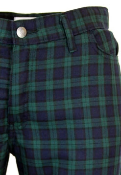 Tartan Trews Retro Mod Trousers BR -Trendify Shop Madcap England Tartan Trew Green22 33035.1661273652 2