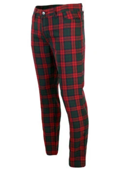 Tartan Trews Retro Mod Trousers BW -Trendify Shop Madcap England Tartan Trew Green3 37933.1661273636
