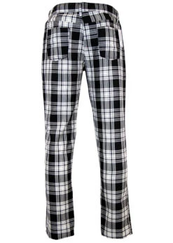 Tartan Trews Retro Mod Trousers BW -Trendify Shop Madcap England Tartan Trew White4 90931.1661273623