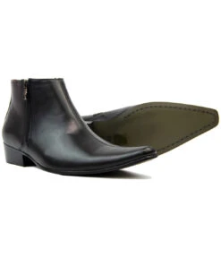 Thunderbolt MADCAP Chisel Toe Chelsea Boots (BL) -Trendify Shop Madcap England Thunderbolt Leather Black4 29711.1661274164 3