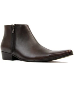 Thunderbolt MADCAP Chisel Toe Chelsea Boots (BS) -Trendify Shop Madcap England Thunderbolt Leather Brown 53842.1661272903 2