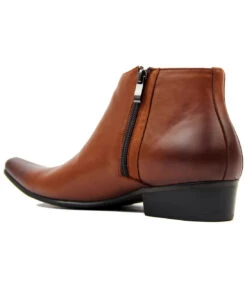 Thunderbolt MADCAP Chisel Toe Chelsea Boots (BL) -Trendify Shop Madcap England Thunderbolt Leather Tan2 14402.1661338150 3
