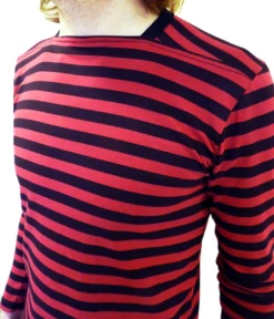 King Bee MADCAP Retro Mod Stripe Atom Neck Tee C -Trendify Shop Madcap King Bee Top C2 96963.1666957215