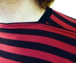 King Bee MADCAP Retro Mod Stripe Atom Neck Tee C -Trendify Shop Madcap King Bee Top C8 92585.1666957217