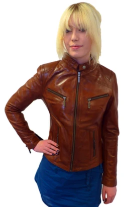Marianne Retro Indie Leather Jacket By MADCAP (T) -Trendify Shop Madcap Marianne Leather Jacket T2 25987.1666957637